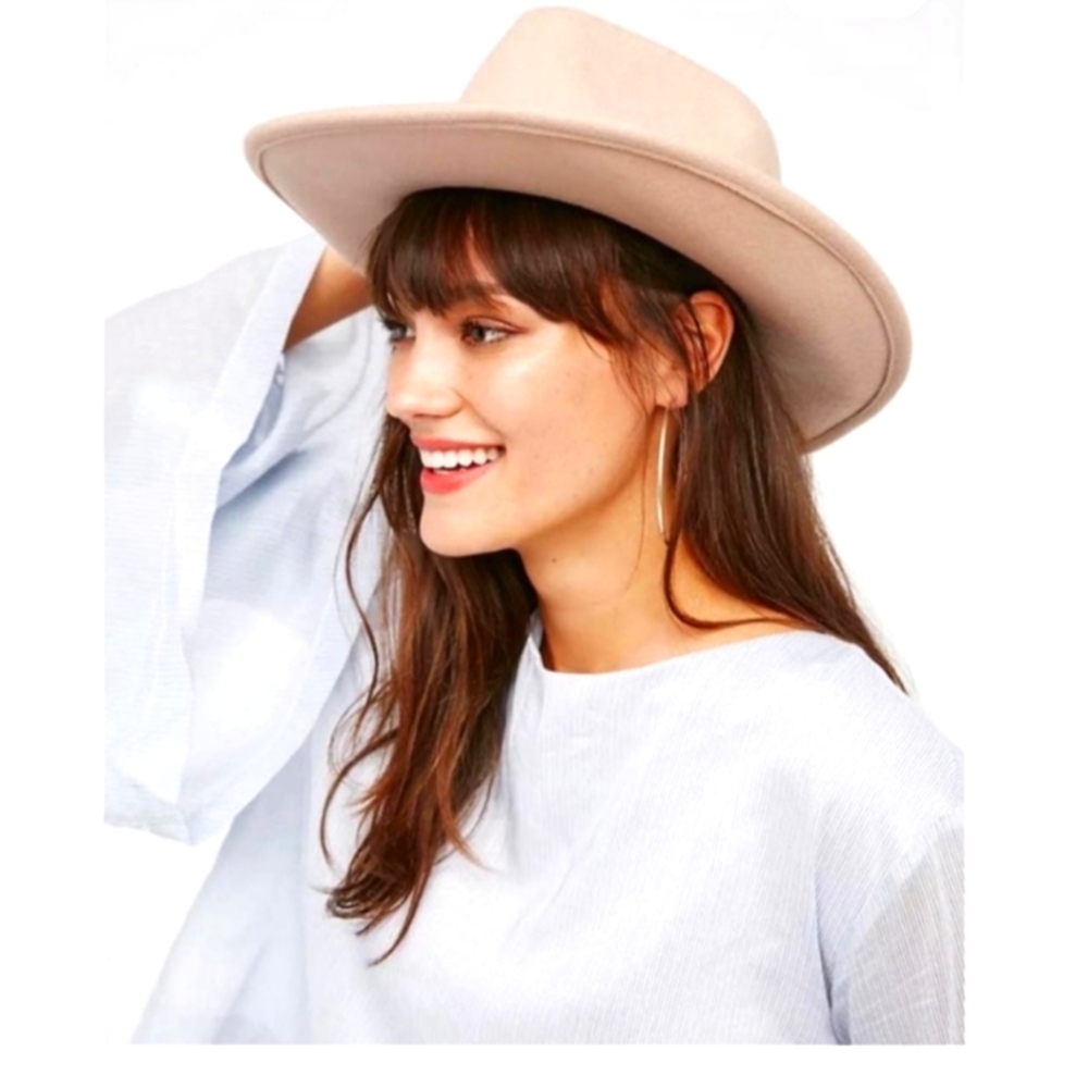Free People Clean Slate Felt Hat Alabaster SOLD OUT One Size